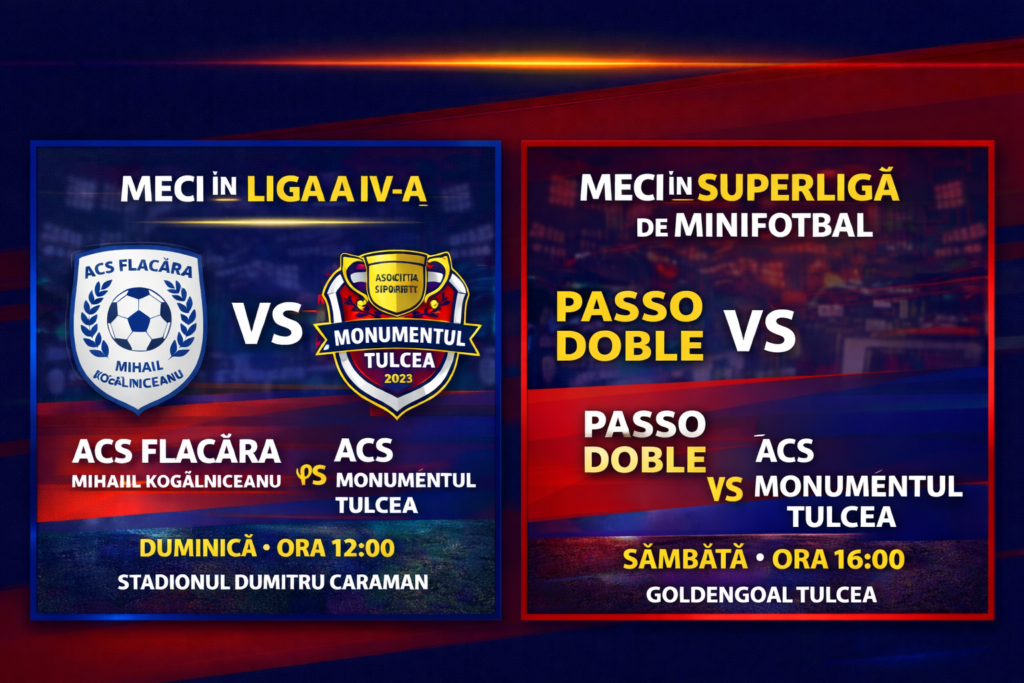 ACS Monumentul Tulcea meci Superliga Minifotbal Tulcea